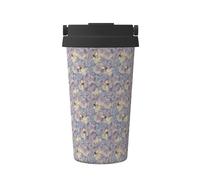 Tazza da caffè con stampa di api volanti, da viaggio, isolata, a doppia parete, termos per caldo e freddo, 473 ml, compatibile con ufficio, scuola, feste, campeggio