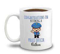 Tazza da caffè Congratulations On Becoming A Police Tazza Mug Vintage Colazione Tazzas Divertenti Tazzas Regalo per Fidanziati Lavori Collega 330 ML
