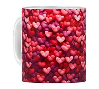 Tazza da caffè Cuore in ceramica | Tazza di San Tazza di cuore Tazza in ceramica | Tazze da caffè da 350 ml, tazza d'amore, tazza da tè manifestazione d'amore, decorazione per
