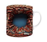 Tazza da caffè da libro, tazza da club in ceramica - tazza da latte, tazza da tè, tazza bookish, tazza da club del libro, tazza da bere, tazza da caffè da 350 ml per caffè, tè, Lai