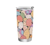 Tazza da caffè da viaggio in acciaio inox con coperchio resistente alle perdite, per scuola, sport, asilo nido, campeggio e altro ancora, bicchiere isolato sottovuoto, 590 ml