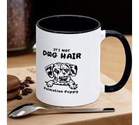 Tazza da caffè dalmata It's Not Dog Hair Tazza da caffè divertente novità tazza da tè tazze in ceramica con grande manico a C per caffè, tè, cereali acqua per ufficio, cucina, scuola a casa