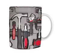 Tazza Da Caffè,Design Cassetta Degli Attrezzi Capienza 350 Ml | Tazza Caffè In Ceramica Con Manico,Per Zuppa The Viaggio Donne Uomini