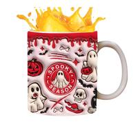Tazza da caffè di Halloween, tazza in ceramica spettrale fantasma,Tazza da caffè di Halloween - da con zucca di e fantasma per acqua, whisky, birra, vino, zuppa
