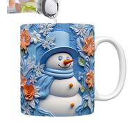 Tazza da caffè di Natale in ceramica di Natale in ceramica con pupazzo di neve di Natale in ceramica tazza di Natale tazza da caffè per vino, minestra, succo di birra, whisky