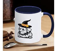Tazza da caffè divertente con cane strega di Halloween, tazza da caffè in ceramica con cane pastore maremma, regalo per bambini, uomini, donne, compleanno, 325 ml