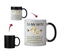 Tazza da caffè divertente con scritta in lingua inglese "Wife Gifts from Husband", 325 ml, in ceramica, idea regalo per moglie, compleanno, anniversario di matrimonio, Natale, San Valentino, regalo