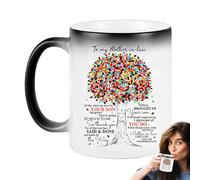 Tazza da caffè divertente, tazze da caffè per la festa della mamma, tazze d'acqua di mia cara mamma, tazze d'acqua | Tazza da caffè fantasia a colori che cambiano, tazza d'acqua sensibile