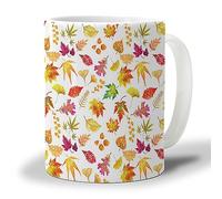 Tazza da caffè e tè autunnale da 12 once - Tazze da caffè in ceramica per ufficio domestico Tazze da caffè in ceramica per donne e uomini, lavabili in lavastoviglie nel microonde, Giorno del Ringraz