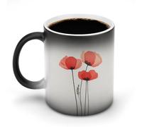 Tazza da caffè e tè in ceramica sensibile al calore, 315 ml, con tre papav