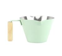 Tazza da caffè espresso | Brocca per espresso da 100 ml | Bicchierini da caffè espresso con doppio beccuccio dosatore in metallo, tazza per latte con manico, doppio beccuccio in acciaio inox per