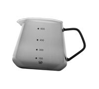 Tazza da caffè espresso, brocca per schiumare il latte, misurino in vetro con