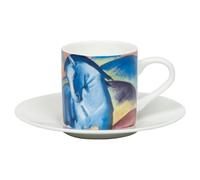 Tazza da caffè espresso e piattino Könitz, Franz Marc (cavallo blu I)