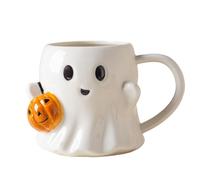 Tazza da caffè fantasma di Halloween, tazza in ceramica con faccia da fantasma, simpatiche tazze con fantasmi dei cartoni animati, regalo originale for familiari e amici, 600 ml