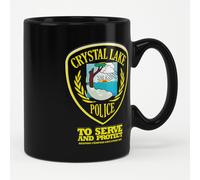 Tazza Da Caffè Friday the 13th Crystal Lake Police Ufficiale In Licenza Nera