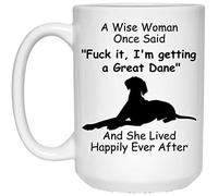 Tazza da caffè Funny Great Dane New Gifts for Women Wise Tazza Mug Divertenti Colazione Tazzas Vintage Tazzas Mug da caffè in Ceramicas per Anniversari Ufficio Compleanno 330 ML