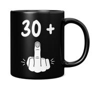 Tazza da caffè gigante in ceramica, con scritta "I Am 30 + 1", regalo per uomini o donne, 325 ml, colore nero