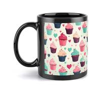 Tazza da caffè grande tazza in porcellana Cupcake Candy Hearts Sweet Coffee Cup in ceramica grande tazza da caffè con manico divertente tazza da tè per ufficio e casa tazze da caffè uniche