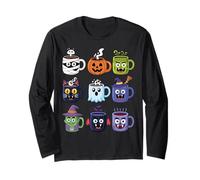Tazza da caffè Halloween Cartoon Tee | Spooky Cute Maglia a Manica