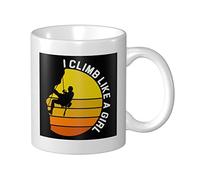 Tazza Da Caffè I Climb Like A Girl Tazze Di Caffee Uomini Con Manico Tazza Divertente, Per The, Merenda, Office, 330ml