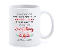 Tazza da caffè I May Not Be Your First Love I Just Want Last Tazza Mug Tazzas Regalo Personalizzata Colazione Tazzas per Amici Marito Compleanno 330 Ml