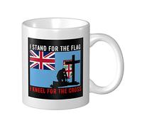Tazza Da Caffè I Stand For The Fiji Flag And I Kneel Tazze Caffè Uomini Donne Tazza Innamorati, Per The, Bambini, Colazione, 330ml