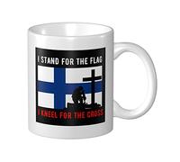 Tazza Da Caffè I Stand For The Finland Flag And I Kneel Tazze Caffè Con Manico Personalizzato Tazza Divertente, Per Compleanno, Work, The, 330ml