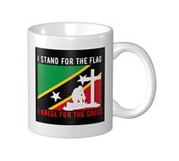Tazza Da Caffè I Stand For The Saint Kitts And Nevis Flag And I Kneel Tazze Di Caffee Uomini Donne Tazza Divertente, Per Merenda, Office, Fidanziati, 330ml