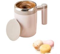 Tazza da caffè in acciaio inossidabile 304, 400 ml, con miscelazione magnetica a 7000 giri/min e spegnimento automatico in 30 secondi per una miscelazione sicura (bianco elegante)