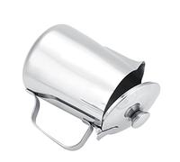 Tazza da caffè in Acciaio Inossidabile Tazza Brocca per Schiuma di Latte Brocca con Coperchio per la Caraffa per Latte in Acciaio Inossidabile Latte Coffee Art Il Beccuccio (600 ml)