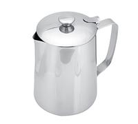 Tazza da caffè in Acciaio Inossidabile Tazza Brocca per Schiuma di Latte Brocca con Coperchio per la Caraffa per Latte in Acciaio Inossidabile Latte Coffee Art Il Beccuccio (1000 ML)