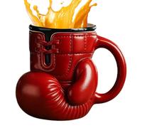 Tazza da caffè in boxe 3d in boxe - tazze da tè colorate knockout, contenitore per acqua creativa, bevanda come un combattente, un decorativo desktop divertente per gli amanti dello sport presente