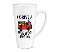 Tazza Da Caffè In Ceramica 17oz Large Latte I Drive A Wee Woo Fire Engine
