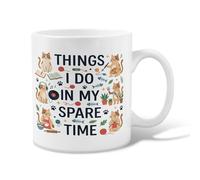 Tazza da caffè in ceramica a forma di gatto, giocosa e fantasiosa palla senza arancio, tazza da tè con manico, ideale per amicizia, famiglia, colleghi, personale, insegnanti, 325 ml