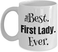 Tazza da caffè in ceramica bianca con scritta "Pastor Wife Appreciation", la migliore First Lady di sempre, regalo da parte dei membri della chiesa per compleanno, Natale, San Valentino, con manico, r