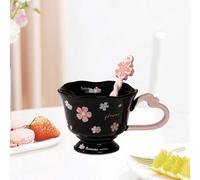 Tazza da caffè in ceramica carina per cappuccino, latte, cacao con