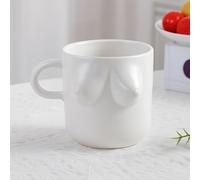 Tazza da caffè in ceramica con manico - Tazza 3D a forma di corpo umano, Tazzina da caffè artistica e creativa, Tazza da tè decorativa unica, Perfetta come regalo e per uso quotidiano (B, Bianco)