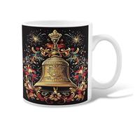 Tazza da caffè in ceramica con motivo floreale, con manico, ideale per amicizia, famiglia, colleghi, insegnanti, personale innamorato, 325 ml