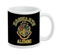 Tazza da caffè in ceramica con stemma degli Alumni di Harry Potter, idea regalo per caffè, tè e bevande calde, 325 ml, bianca