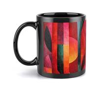 Tazza da caffè in ceramica da 11 once, regalo con dialogo forma-colore per feste, matrimoni, feste, ideale per la casa e l'ufficio.