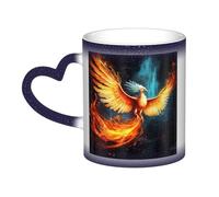 Tazza da caffè in ceramica da 325 ml tazza da caffè cambiante tazza da caffè personalizzata novità tazza da tè bella fenice tazze da caffè fresco per uomini donne regalo divertente