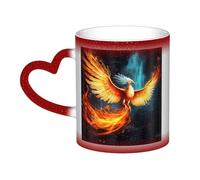 Tazza da caffè in ceramica da 325 ml tazza da caffè cambiante tazza da caffè personalizzata novità tazza da tè bella fenice tazze da caffè fresco per uomini donne regalo divertente