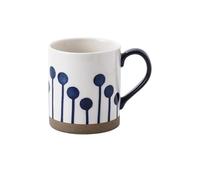 Tazza da caffè in Ceramica di Grande capacità da 500 ml Tazza di Farina d'avena di Latte Geometrica Dipinta a Mano nordica con Manico Tazza di Succo per la Colazione Fatta a Mano