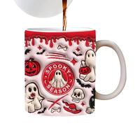 Tazza da caffè in ceramica di Halloween, tazza da caffè di Halloween,Spettrale tazza da con fantasma di | Tazze in ceramica, di zucca fantasma per zuppa, acqua, succhi di frutta