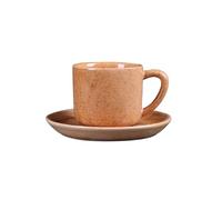 Tazza da caffè in ceramica grossolana da 175 ml, in stile retrò, fatta a mano, per ristorante B&B, colore: Fango