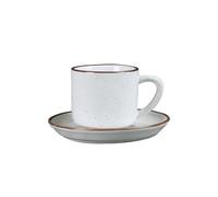 Tazza da caffè in ceramica grossolana fatta a mano, stile retrò, da 175 ml, per ristorante B&B, colore: bianco sesamo