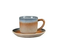 Tazza da caffè in ceramica grossolana fatta a mano, stile retrò, da 175 ml, per ristorante B&B, colore: rugiada nera