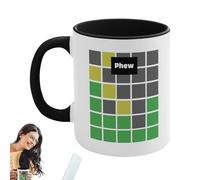 Tazza da caffè, in ceramica, lavabile in lavastoviglie, adatta al microonde, regalo creativo per gli amanti di caffè, latte, tè, acqua, bevande e parole