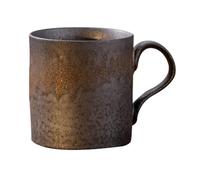 Tazza da caffè in ceramica placcata oro con orecchie appese personalità creativa tragedia retrò piccola