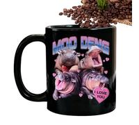 Tazza da caffè in ceramica, tazza da tè in ceramica | Tazza da latte carina modello ippopotamo - Tazza in ceramica adatta al microonde per il posto di lavoro e la casa, tazza da caffè in ceo